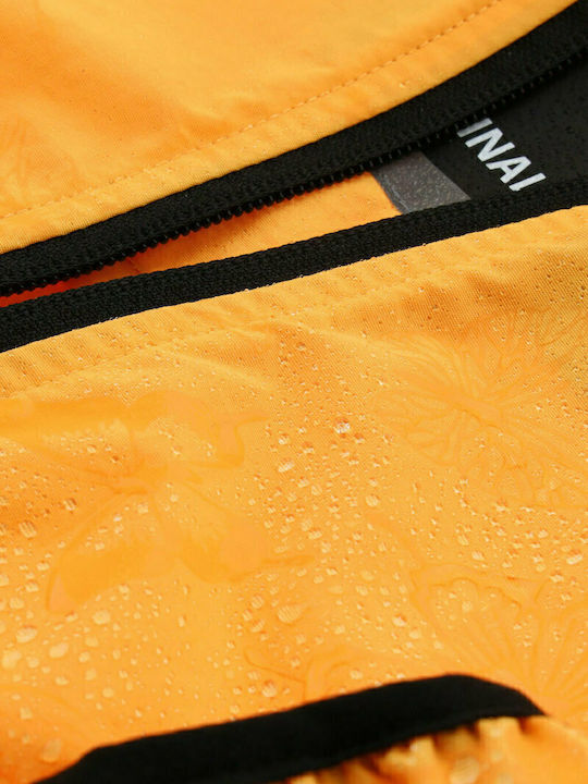 Waterproof Kids' Casual Jacket Short with Hood Orange