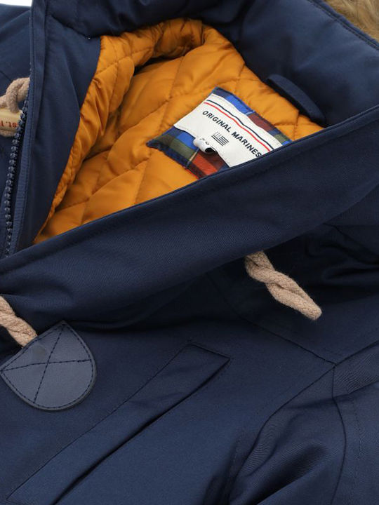 Kids' Coat Montgomery Long with Hood Blue