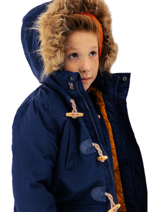 Kids' Coat Montgomery Long with Hood Blue
