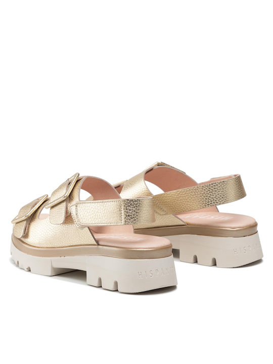 Leather Women's Sandals Platino
