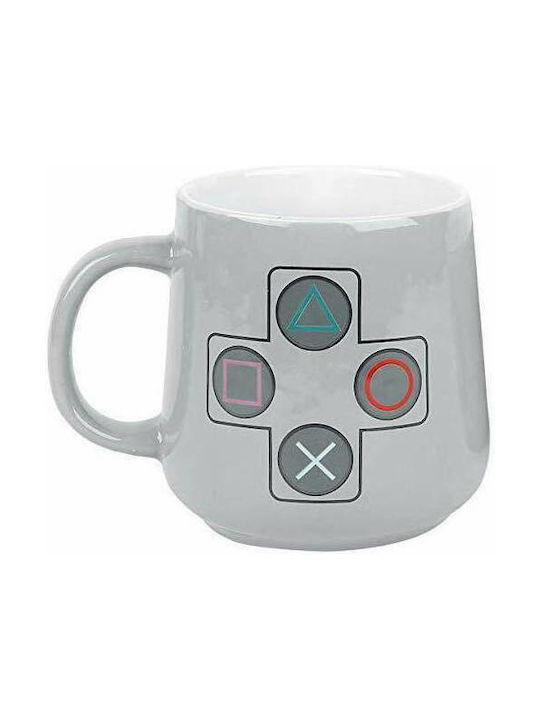 GB eye PlayStation Breakfast Set Classic Κούπα Κεραμική Γκρι 857ml 2τμχ
