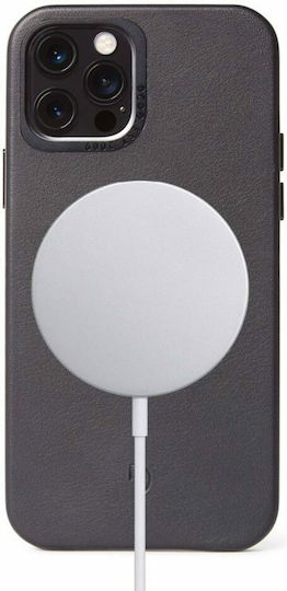 Decoded MagSafe Back Cover Δερμάτινο Μαύρο (iPhone 12 Pro Max)