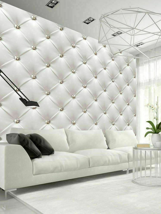 Autocolantă Fototapet de Perete 196x140cm White Elegance Albă