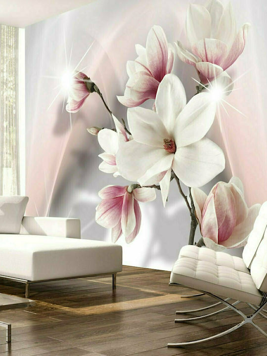 Fototapet de Perete 400x280cm White Magnolias Tesatura Roz