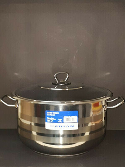 Hascevher Arian Gastro Deep Stainless Steel Pot 10.5lt / 28cm
