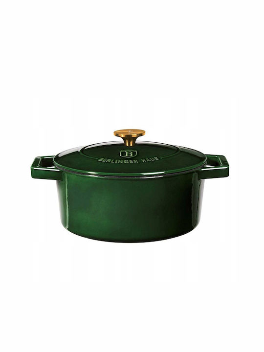 Berlinger Haus Emerald Collection Deep Pot made of Cast Iron 4.35lt / 24cm