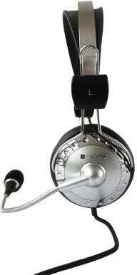 Techly Über Ohr Multimedia-Headsets mit Mikrofon und Verbindung 3,5 mm Klinke in Schwarz Farbe ICC-SH-517TY