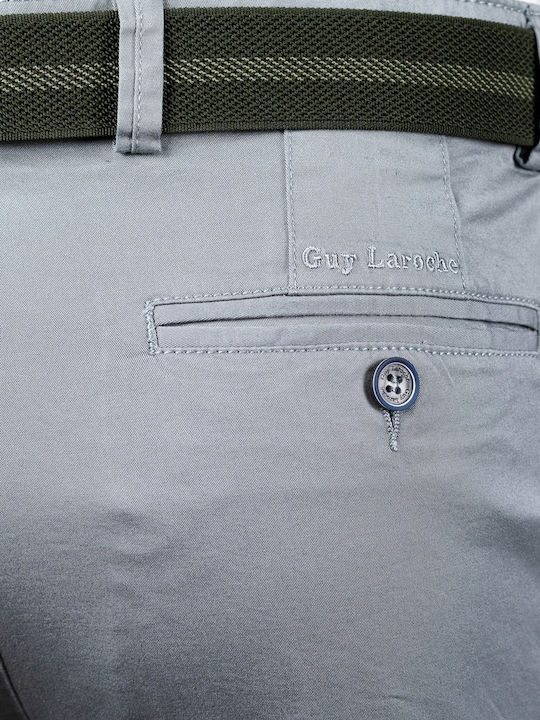 Trousers Chino Elastic in Regular Fit Gray