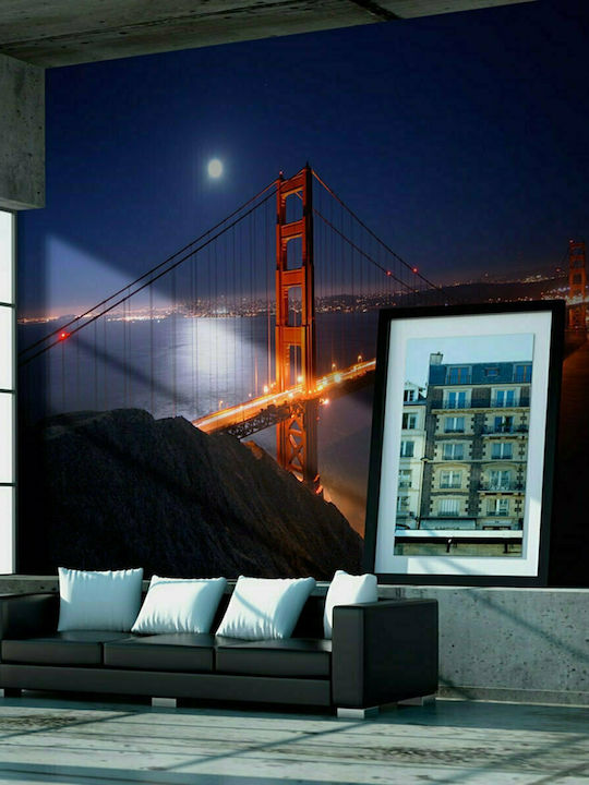 Fototapet de Perete 300x231cm Golden Gate Bridge At Night Tesatura