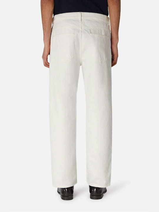 Trussardi Men's Jeans Pants in Straight Line White