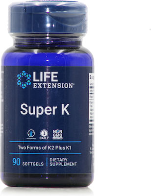 Life Extension Super K Vitamin Vitamin für die Knochengesundheit 90 Mützen