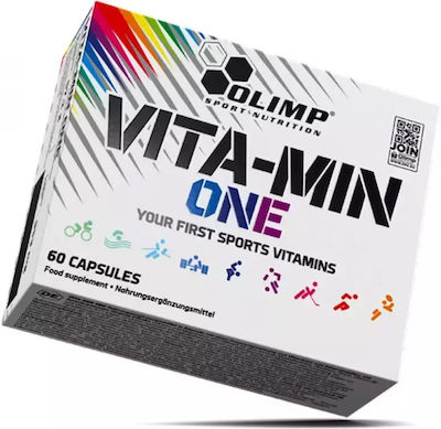 Olimp Sport Nutrition Vita-Min One Πολυβιταμίνη για Ενέργεια, Ενίσχυση του Ανοσοποιητικού & το Νευρικό Σύστημα 60 κάψουλες