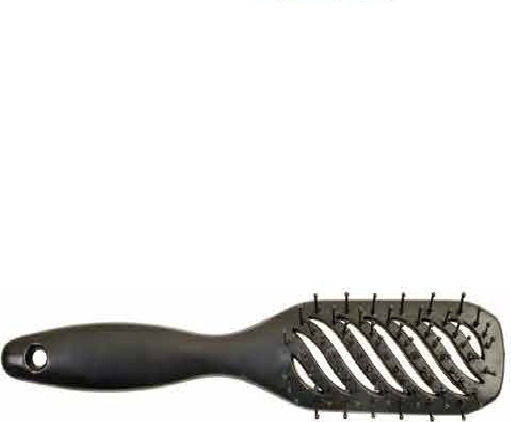 Farcom Professional Αέρος Brush Hair for Hair Styling Black