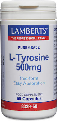 Lamberts L-Tyrosine 500mg 60 Mützen Ungesüßt