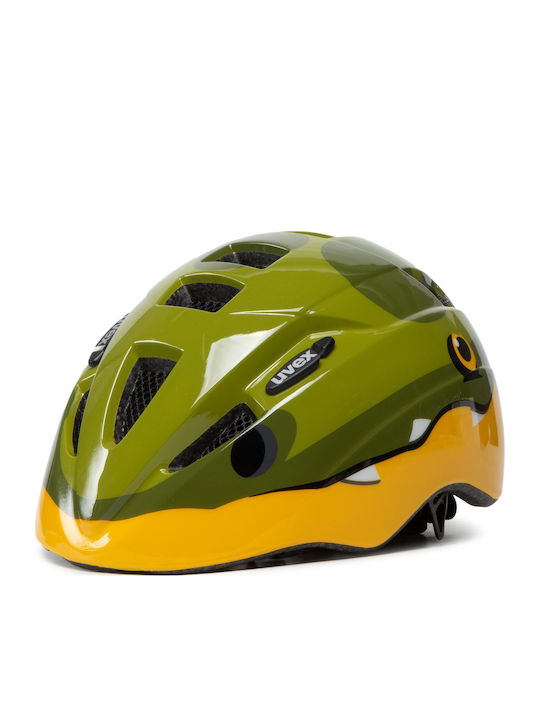 Uvex Kid 2 Kids' Helmet for Mountain Bike Green with LED Light