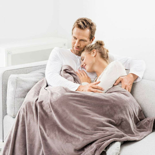 Beurer HD 75 Semi Double Electric Washable Blanket Brown 100W 130x180cm
