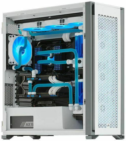 Corsair 7000D Airflow Gaming Voller Turm Computergehäuse mit Seitenfenster Weiß