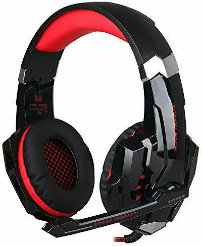 Kotion Each G9000 Auf dem Ohr Gaming-Headset mit Verbindung 3,5mm / USB Rot