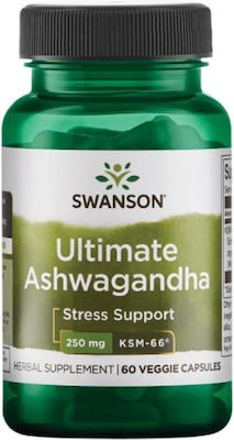 Swanson Ashwagandha Ultimate KSM 66 250mg 60 capsule veget