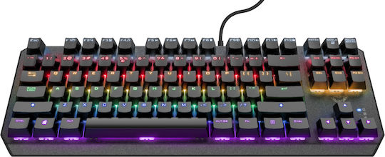 Trust GXT 834 Callaz Гейминг Механична Клавиатура с Outemu Red суичове и RGB подсветка (Английски US) Черен