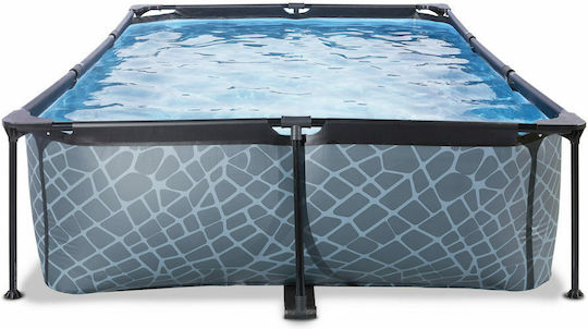 Exit Toys 3700 Πισίνα 3700lt με Μεταλλικό Σκελετό 280x180x55εκ. Γκρι