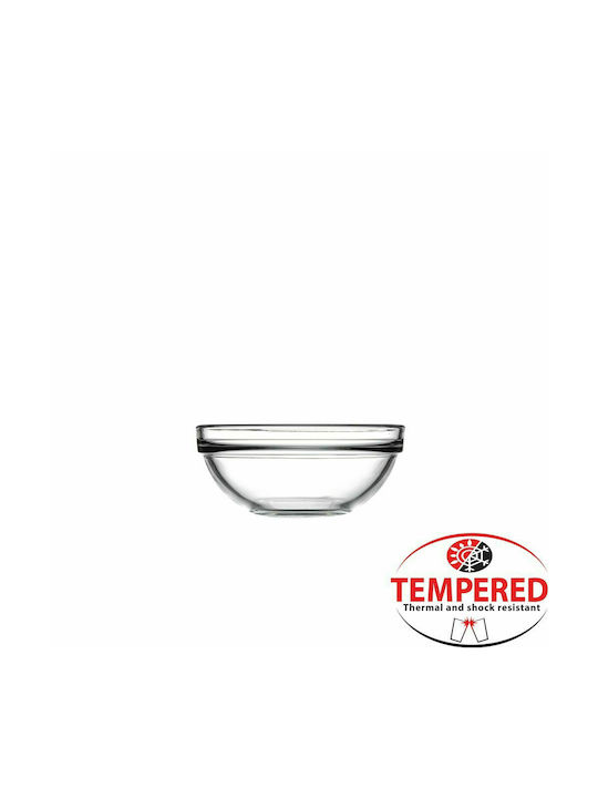 Pasabahce Chef Eisschüssel Rund Glas Transparent mit Durchmesser 12cm 6Stück