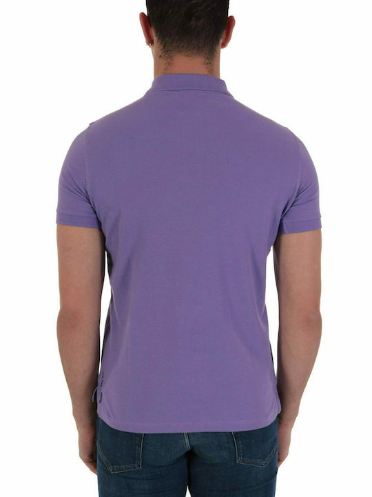 U.S. Polo Assn. Bluza Bărbătească cu Mânecă Scurtă Polo Violet