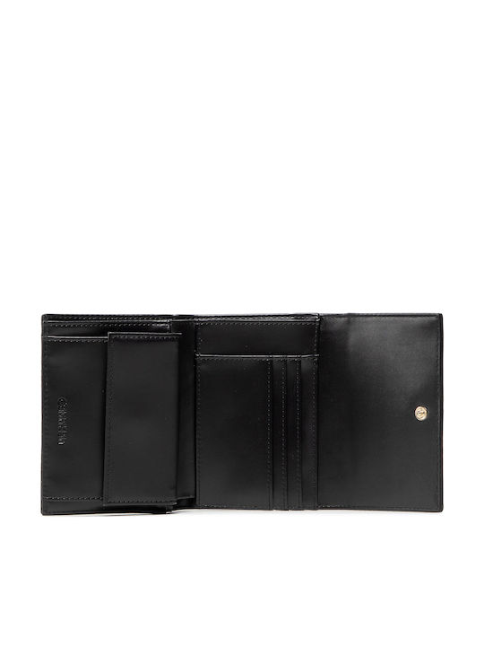 Re-lock Trifold Μικρό Γυναικείο Πορτοφόλι Μαύρο