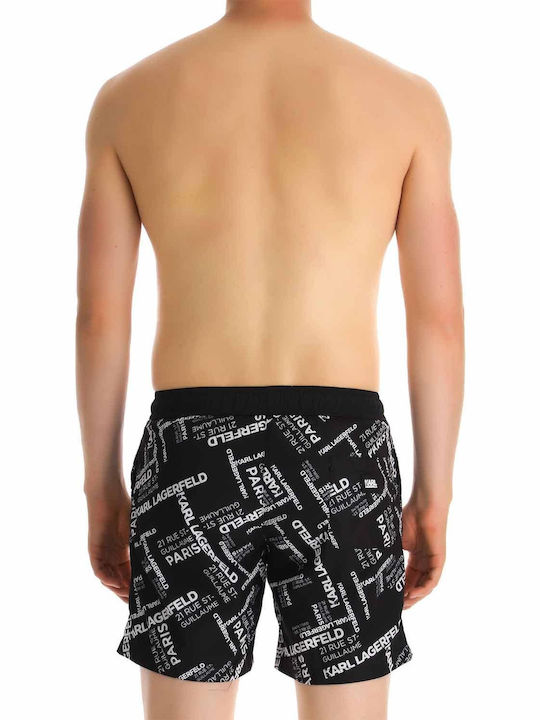 Men's Swimwear Shorts Black with Patterns