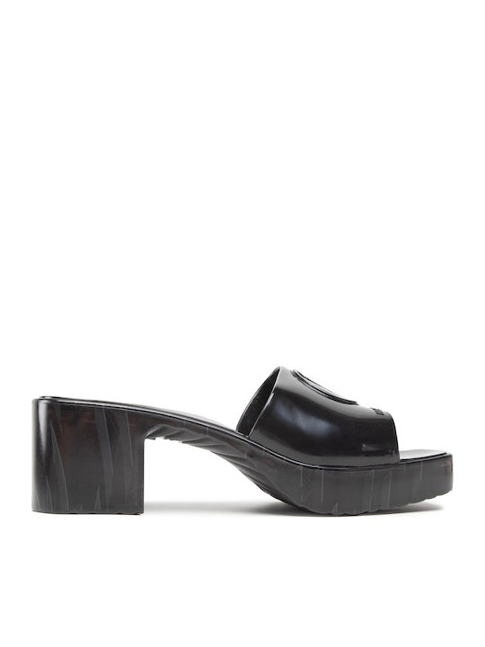 Karl Lagerfeld Leather Mules Black KL83005-V00