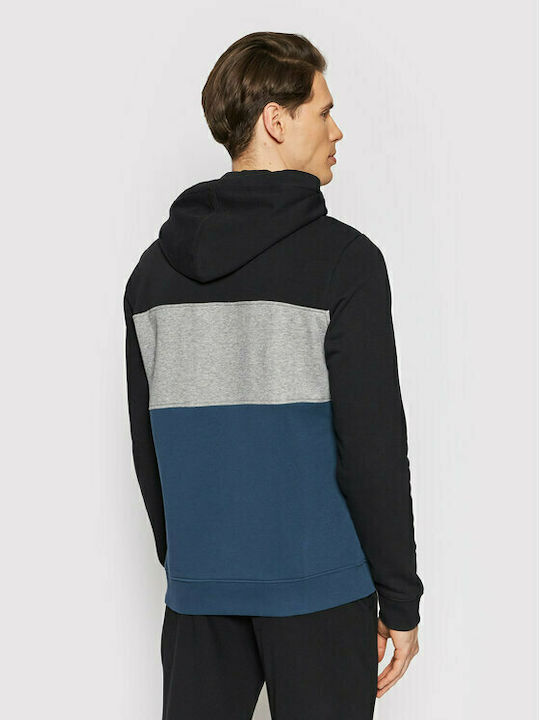 Napapijri Herren Sweatshirt mit Kapuze und Taschen Marineblau