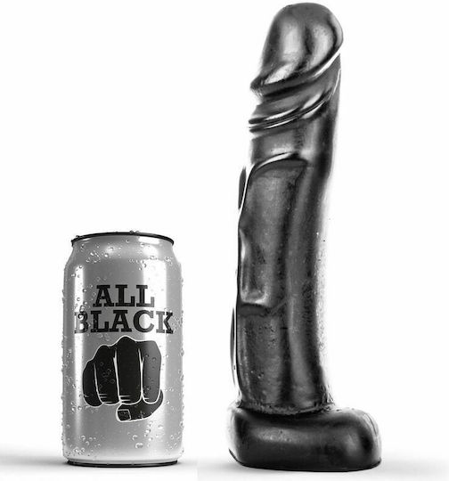 All Black Mark Ρεαλιστικό Dildo Μαύρο 22cm