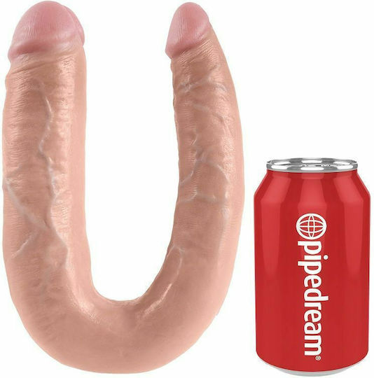 King Cock Large Double Trouble Двойно дилдо Светлина 18см