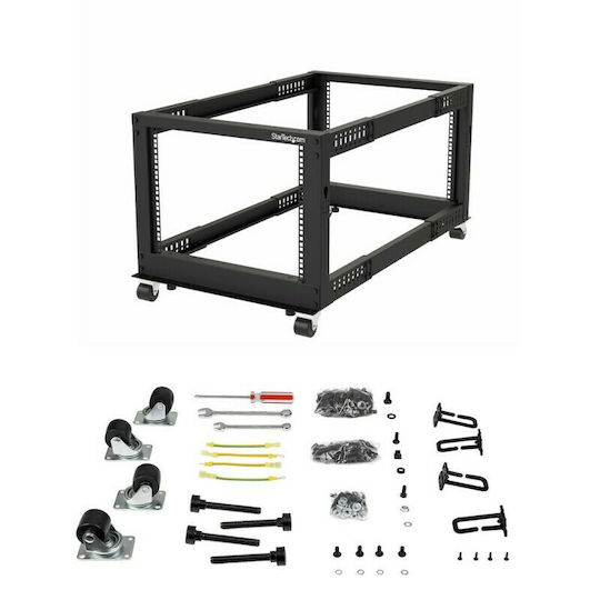 StarTech Επιτοίχια Καμπίνα Rack 8U 60x111.9x46cm Μαύρο 4POSTRACK8U