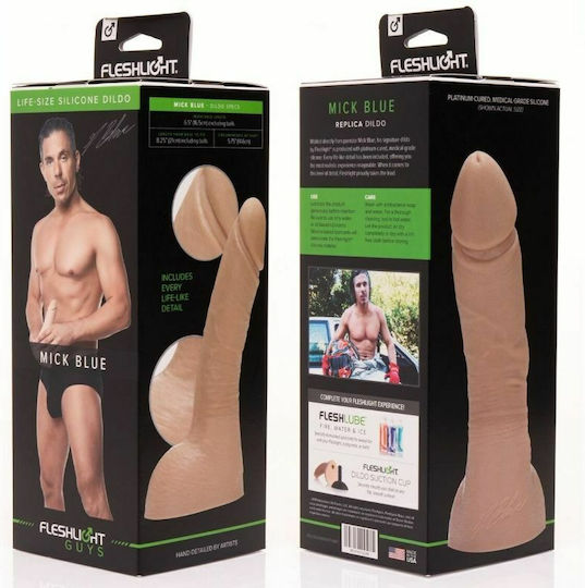 Fleshlight Guys Mick Dildo Glass Dildo Flesh 21cm