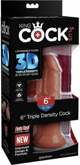 King Cock Triple Density Ρεαλιστικό Dildo Tan 15cm