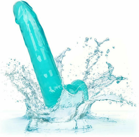 Calexotics Size Queen Dildo Realistisches Dildo mit Hoden und Saugnapf Turquoise 20cm