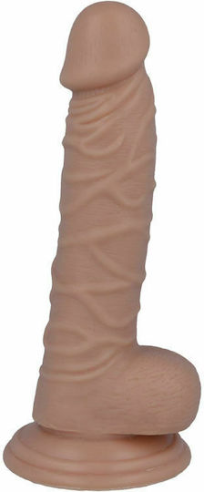 Intense Mr Intense Realistic Cock 7 Glass Dildo with Balls and Suction Cup Flesh 17.1cm