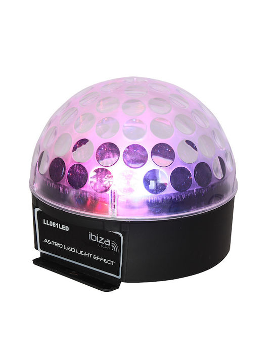 Ibiza Sound Light Effect Astro-Bat Декоративна Лампа Светлина за партита Черен