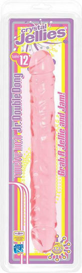 Crystal Jellies Jr. Double Dong Διπλό Dildo Ροζ 30cm