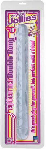 Crystal Jellies Doppeldildo Transparent 46cm