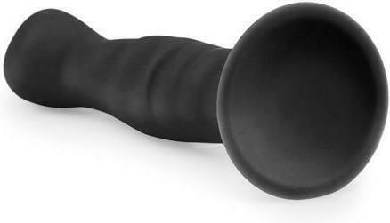 Easytoys Silicone Dildo Πρωκτικό Dildo Μαύρο 14.2cm