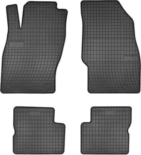 Frogum Set of Front and Rear Mats 4pcs for Opel Adam / Corsa 2006 Black