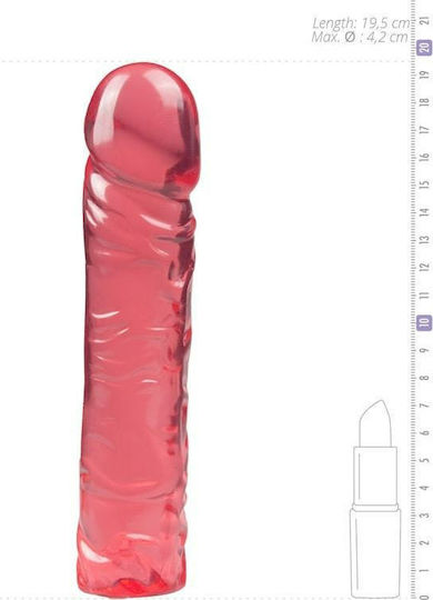 Crystal Jellies Crystal Jellies Classic Реалистично дилдо Фуксия 20см