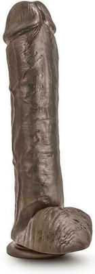 Dr. Skin Mr. Savage Realistic Dildo with Scrotum & Suction Cup Chocolate 29cm