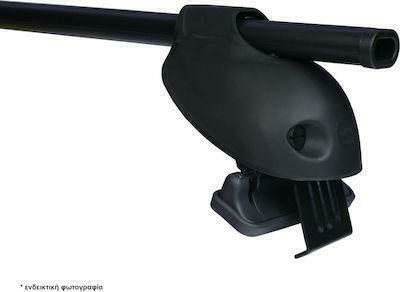 Cam Cam Car Roof Bars Metallic Logico 110cm for Ford S-Max 5D Set with Roof Rack Legs Black