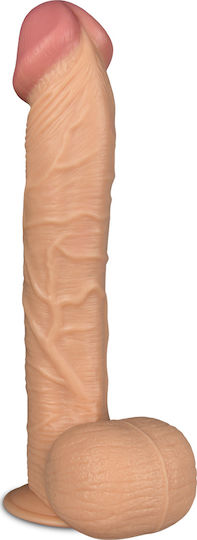 Lovetoy King Sized Dildo mit Hoden und Saugnapf Fleisch 30.5cm