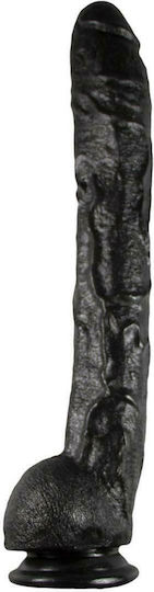 Doc Johnson Dick Rambone Dildo realist cu Testicule și Ventuză Negru 43cm