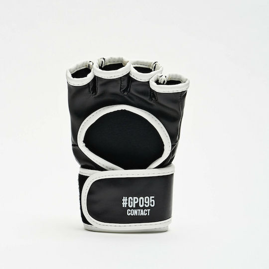 Leone Contact MMA Handschuhe aus Kunstleder Schwarz