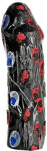 All Black AK-47 Glass Dildo Black 28cm
